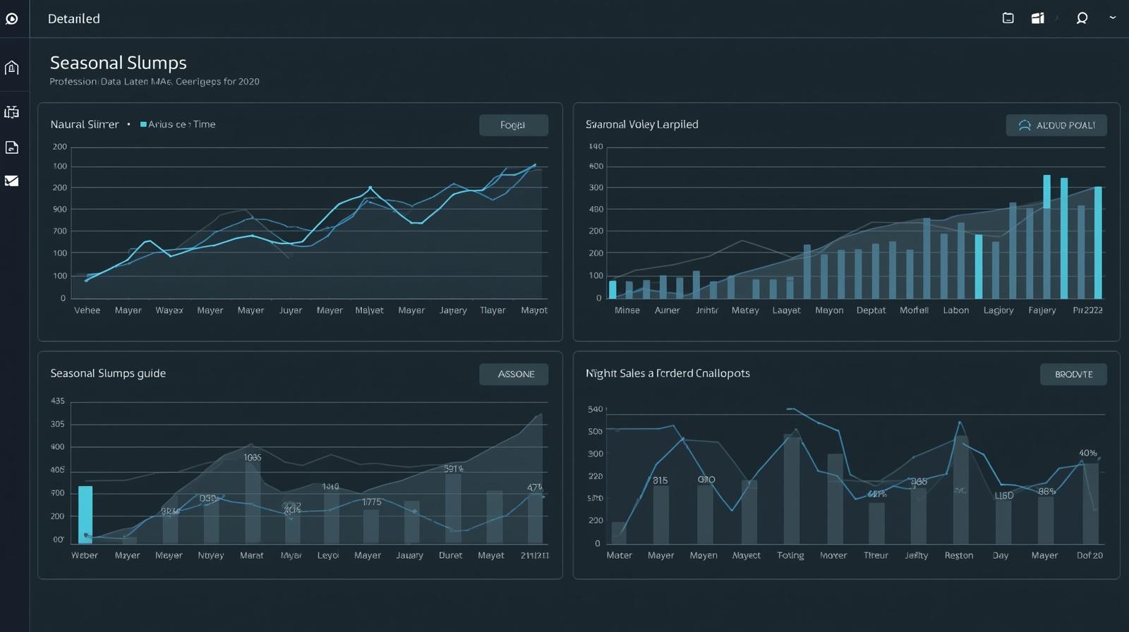 Inventory data graph showing seasonal spikes and slumps for Amazon FBA